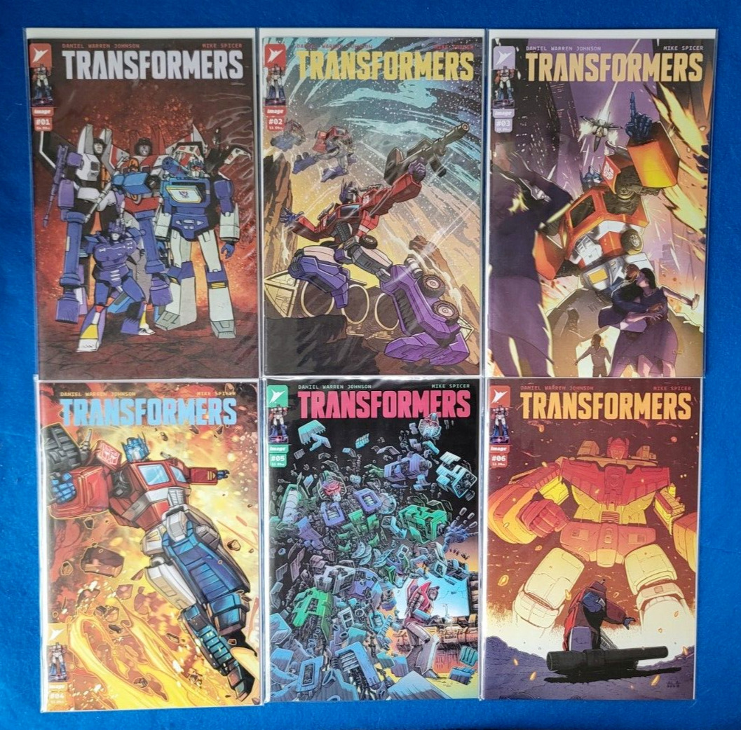 Transformers #1-6 Image Comics 2023 Full Run (Cover B) set Daniel Warren Johnson