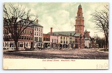Postcard East Broad Street Westfield Massachusetts MA Horse & Buggy c.1907 picture