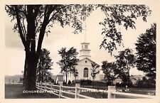 Craftsbury Common Vermont~Congregational Church in the Country~RPPC  picture