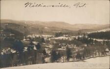 RPPC Williamsville,VT Panoramic landscape view of town Windham County Vermont picture