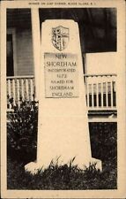 New Shoreham Marker ~ Surf Corner ~ Block Island Rhode Island ~ 1955 postcard picture