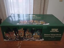 Dept 56 Dickens Village Manchester Square 25 Piece Open Box Never Displayed picture