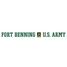 Fort Benning Army Back Window Decal picture