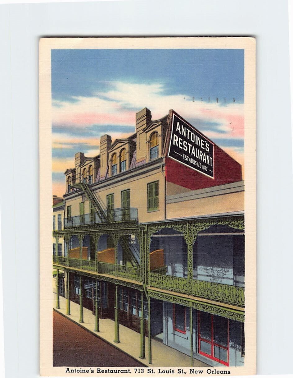 Postcard Antoines Restaurant New Orleans Louisiana USA