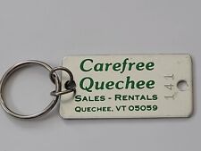 Vintage Quechee Vermont Carefree Real Estate Sales Rental Keychain Key Ring picture