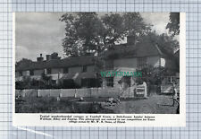 C4210) Copthall Green Essex Weatherboarded Cottages   - 1963 Cutting picture