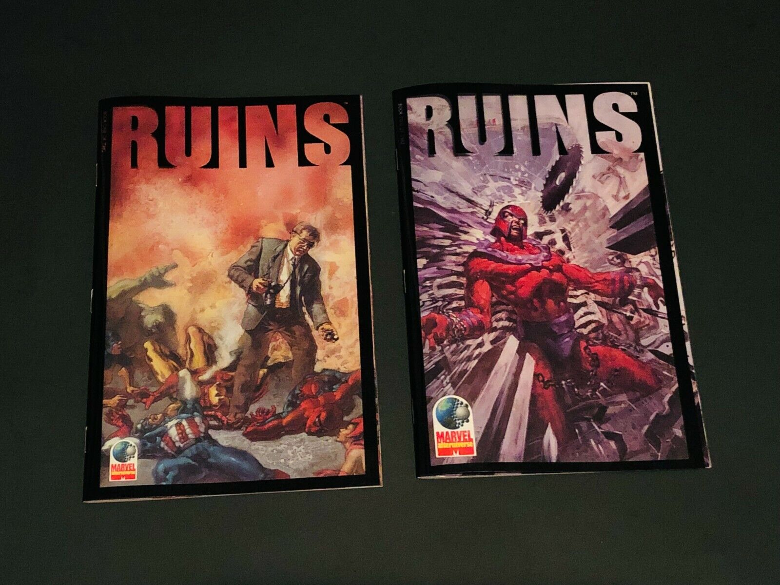 Ruins 1 & 2 - Marvel Alterniverse - 1995 - Warren Ellis - Acetate - See Pics