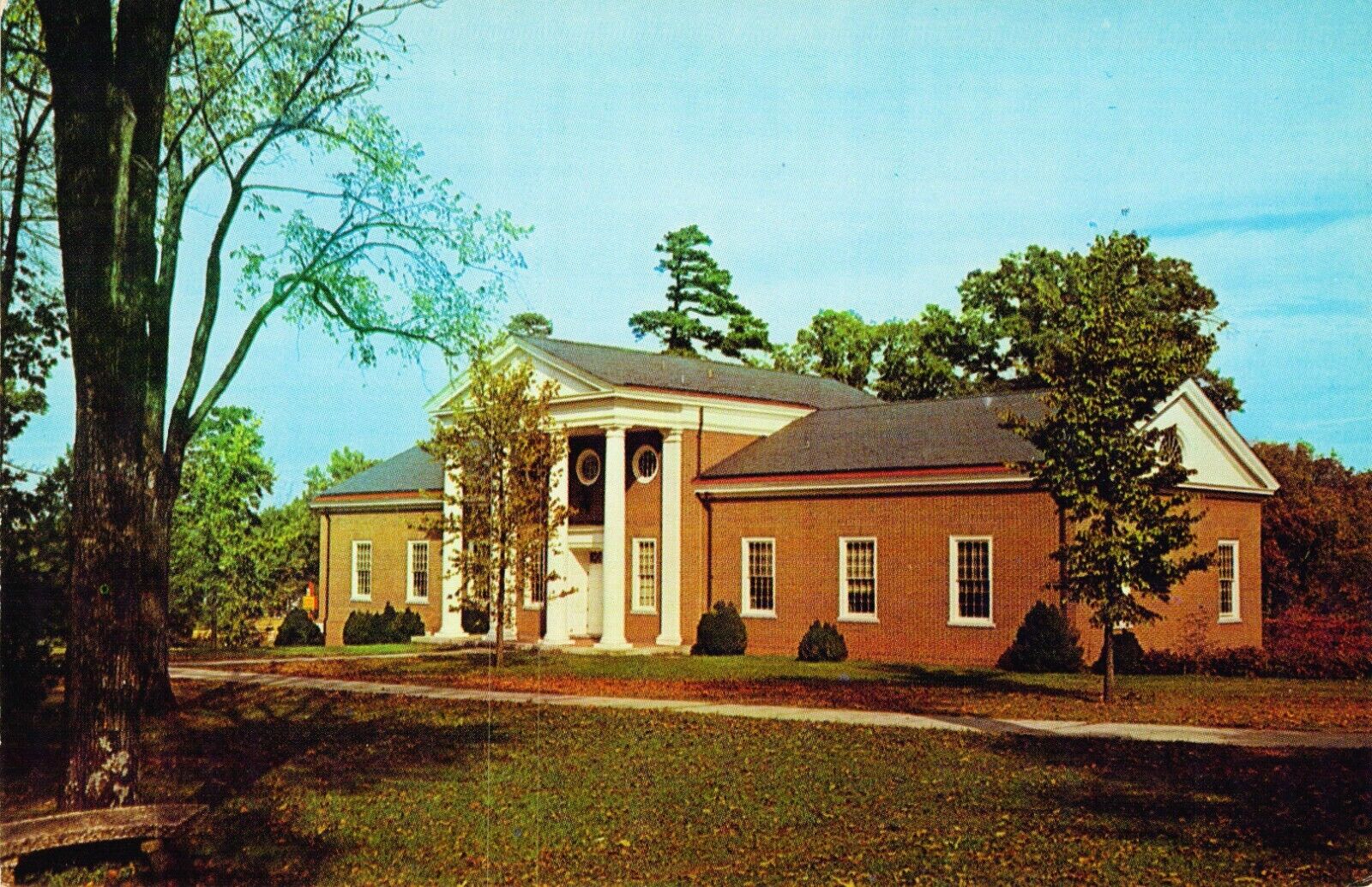 VTG Postcard J.A. Jones Library Building, Greensboro College, Greensboro N.C.-M3