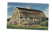 Vintage Postcard   MASSACHUETTS    MILES STANDISH HOUSE  DUXBURY  LINEN UNPOSTED picture