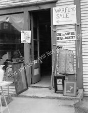1942 Victory Store, Hardwick, Vermont Vintage Old Photo 8.5