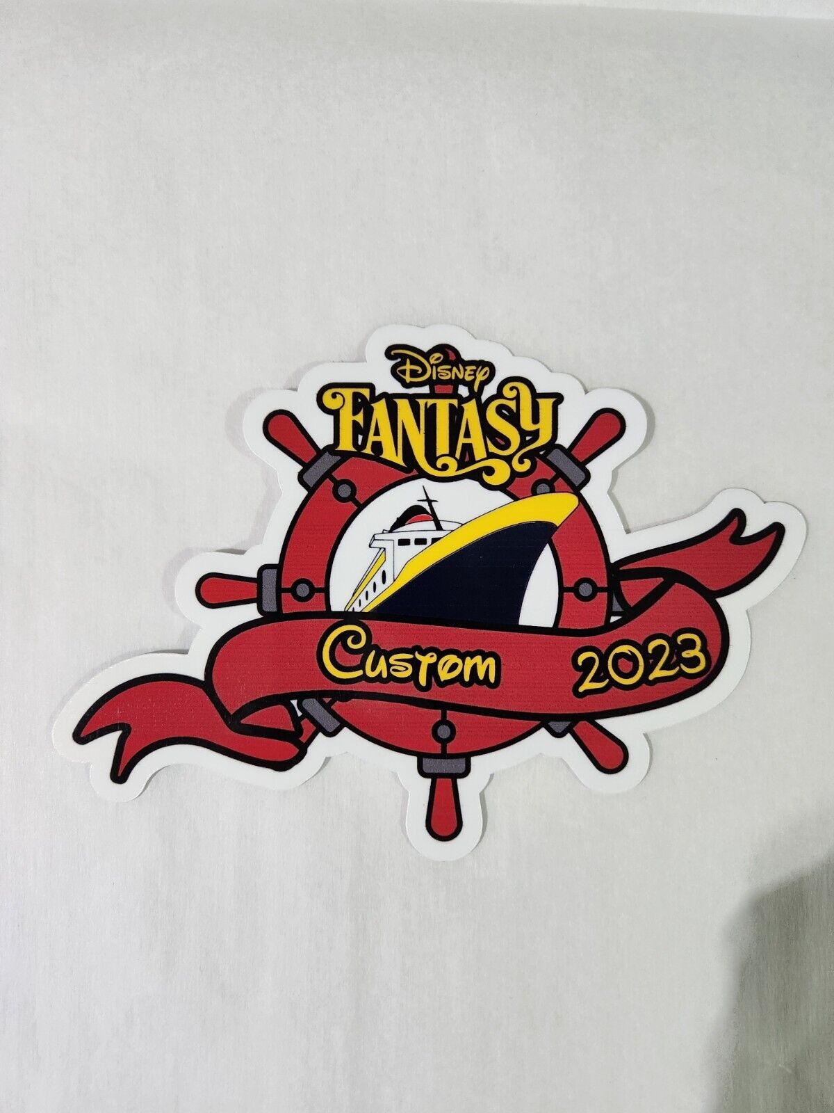 Personalized DLC Door Magnets With Ship Name and Current Year 6