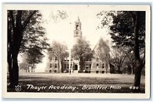 Braintree Massachusetts RPPC Photo Postcard Thayer Academy Exterior View c1905 picture