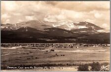 FAIRPLAY Colorado RPPC Photo Postcard Panorama View w/ Mt. Sherman SANBORN F-856 picture