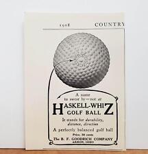 1908 Coburn Haskell-Whiz Golf Ball Rubber Core B. F. Goodrich OH Photo Print AD picture
