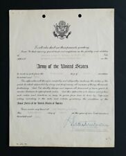 1950 U.S. Army General LEMUEL MATHEWSON, 11th Airborne Division, SIGNED DOCUMENT picture