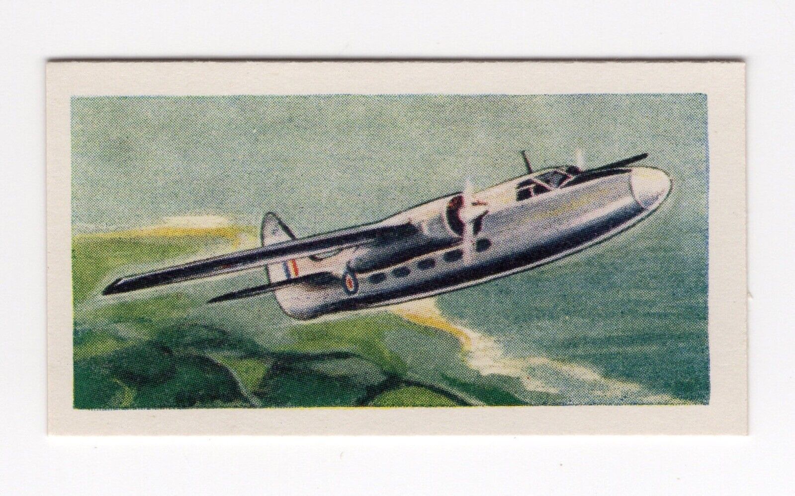 Halpin’s Aircraft of the World trade card - RAF Pembroke Hunting-Percival