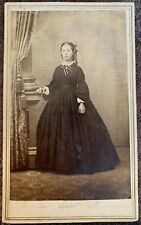 1860's CDV PHOTO YOUNG WOMAN NORWICH, NY - NAME ON FRONT picture