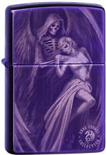 Zippo Choice Anne Stokes Gothic Angele Purple Abyss Windproof Lighter 29717 NEW picture