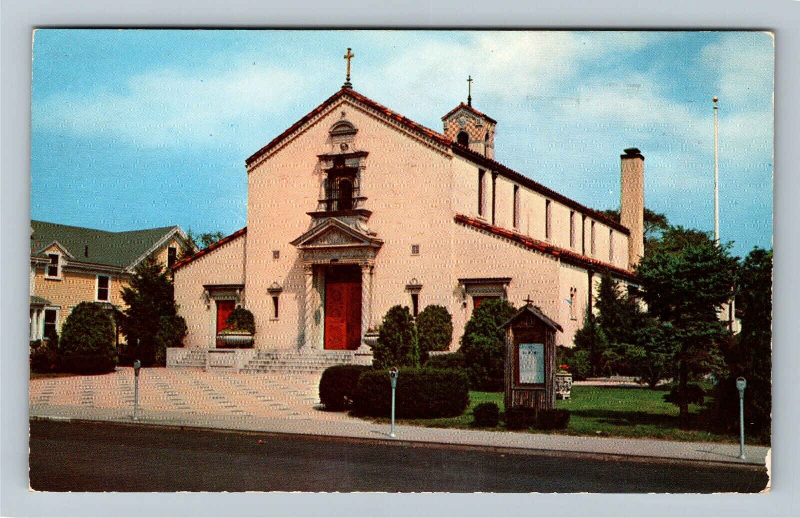 Braintree MA, St. Francis Assisi Church, Massachusetts Vintage Postcard