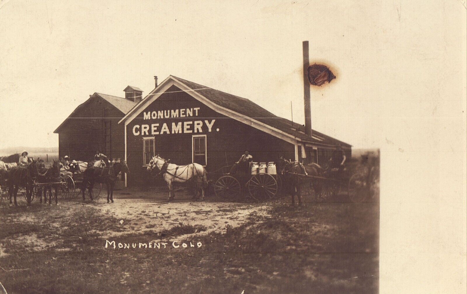 Monument Creamery - Monument, Colorado Real Photo Postcard