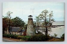 Postcard Barcelona Lighthouse Chautauqua County Westfield NY Cancel 1978 picture