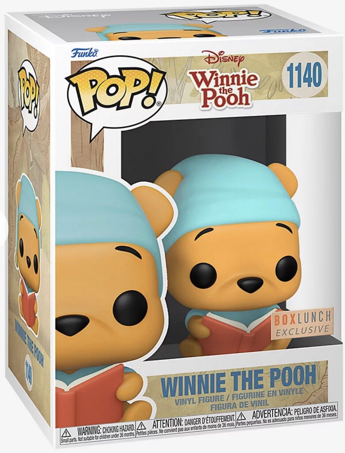 FUNKO POP WINNIE THE POOH READING BOOK #1140 NEW BOX EXCLUSIVE HONEY NIGHT GOWN