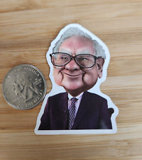 Warren Buffett STICKER Berkshire Hathaway Sticker Finances Financial Advisor picture