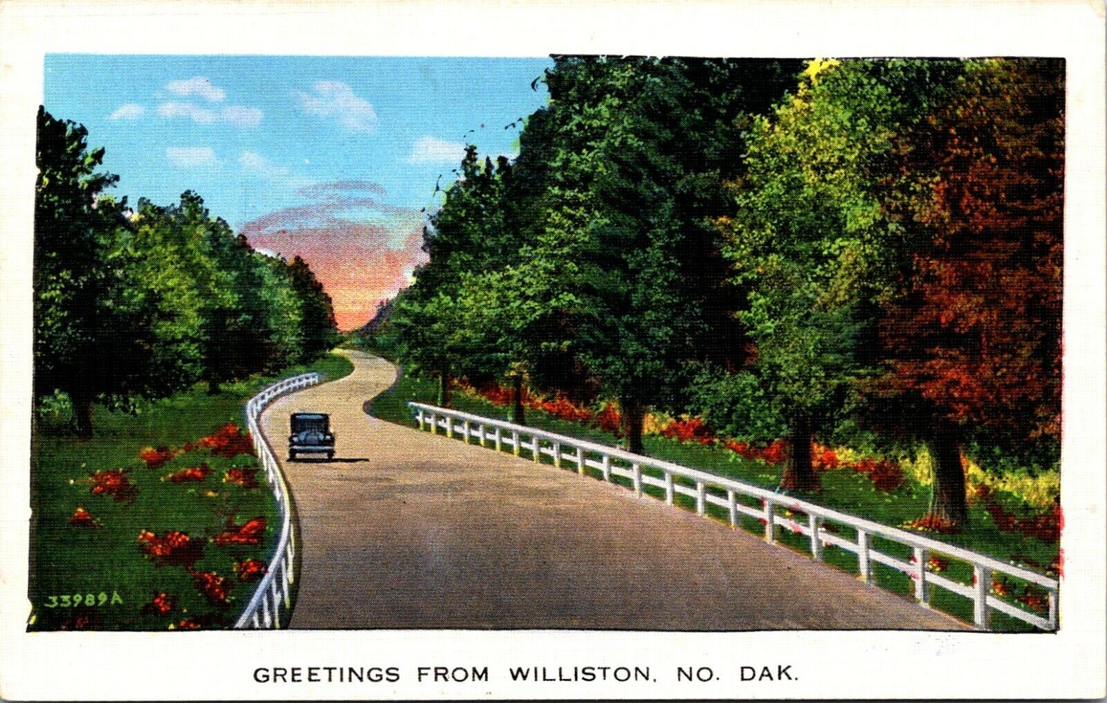 Greetings from Williston North Dakota Postcard