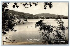 1947 View Of Lake Morey Fairlee Vermont VT Richardson RPPC Photo Postcard picture