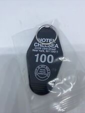 Hotel Chelsea New York, NY Keychain Key Tag Room 100 Black picture