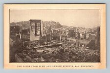 1906 San Francisco CA Earthquake Bush & Larkin Ruins Vintage Disaster Postcard picture