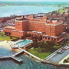 1972 Bird's Eye Chamberlin Hotel Postcard Fort Monroe Virginia Aerial Panoramic  picture