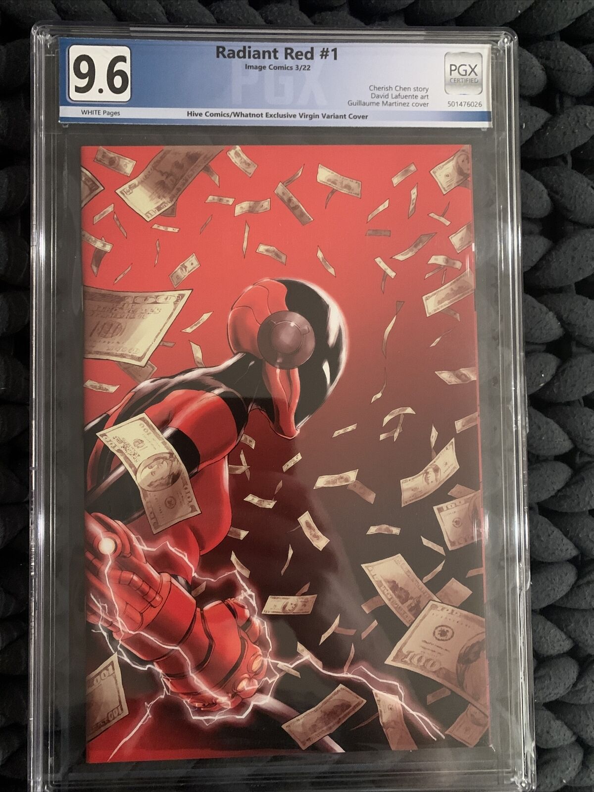 Radiant Red #1 PGX 9.6 Image Hive Comics/WhatNot Exclusive Virgin Variant Cover