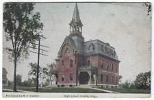 Groton, Massachusetts, Vintage Postcard View of The High School, 1922, R.P.O. picture