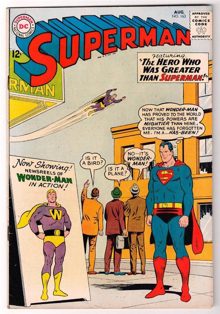 DC Comic SUPERMAN  FN+ Silver age #163 6.0 high-mid 1963 action hero