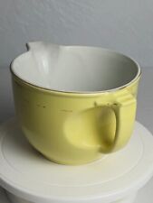 RARE HTF Vintage 1930s Yellow Hall's Sundial Batter Mixing Pour Bowl picture