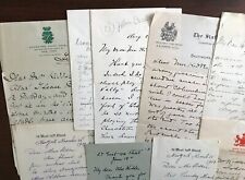 Early 1900s American UK Theater Autograph Letters lot to Mrs. Kidder picture