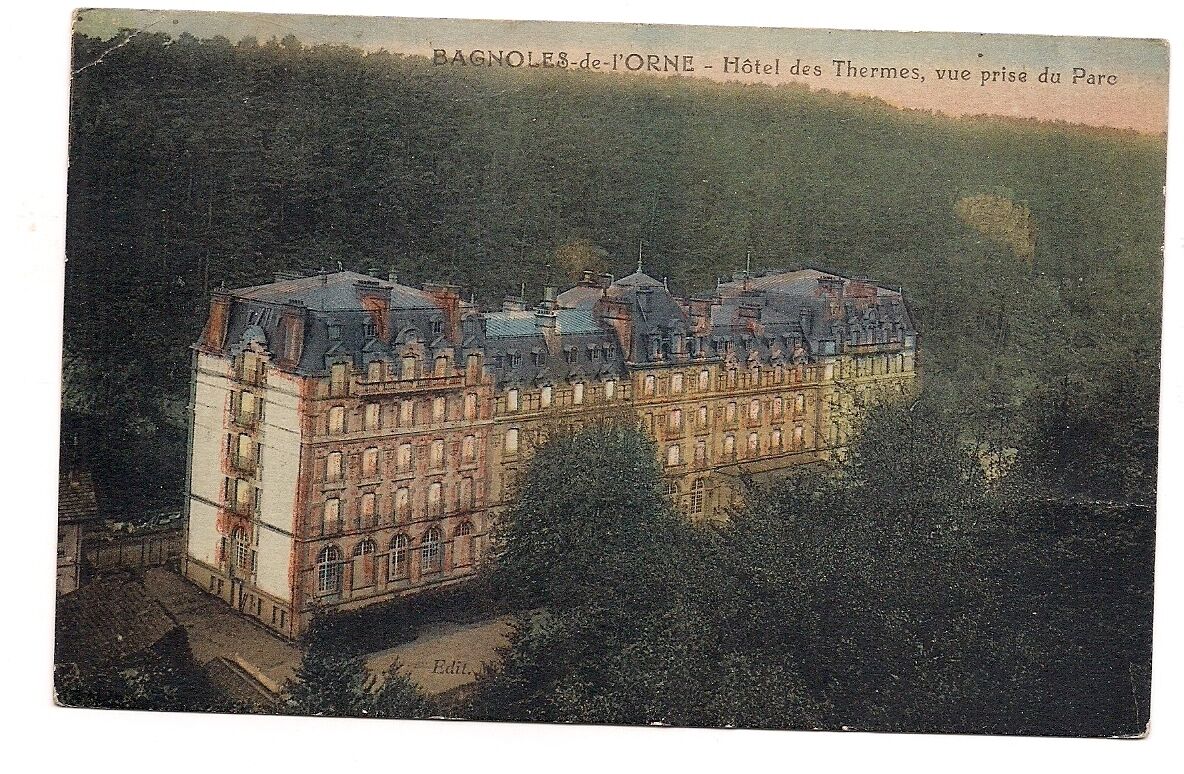 bagnoles-de-l\'orne hotel des thermes, view taken of the park