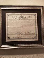 Original Texas Land Grant Certificate 9/13/1901 Signed By Governor Sayers. B999 picture