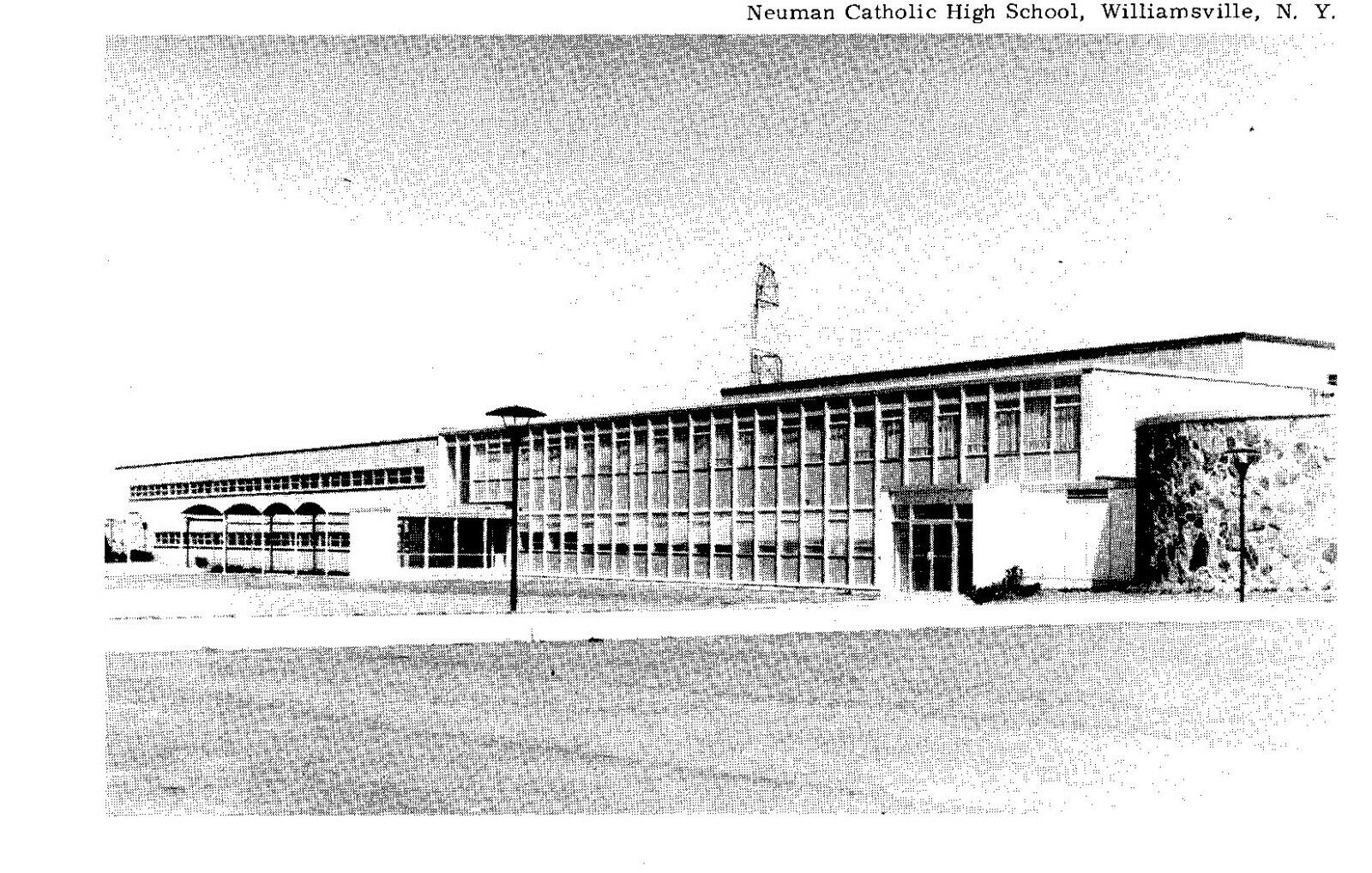 Neuman Catholic High School, Williamsville, NY Postcard