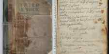 1904 antique COOKBOOK franklin grove il w HANDWRITTEN RECIPES BARTON cleveland  picture