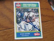 Gale Sayers Autographed Hand Signed Card Chicago Bears Swell HOF picture