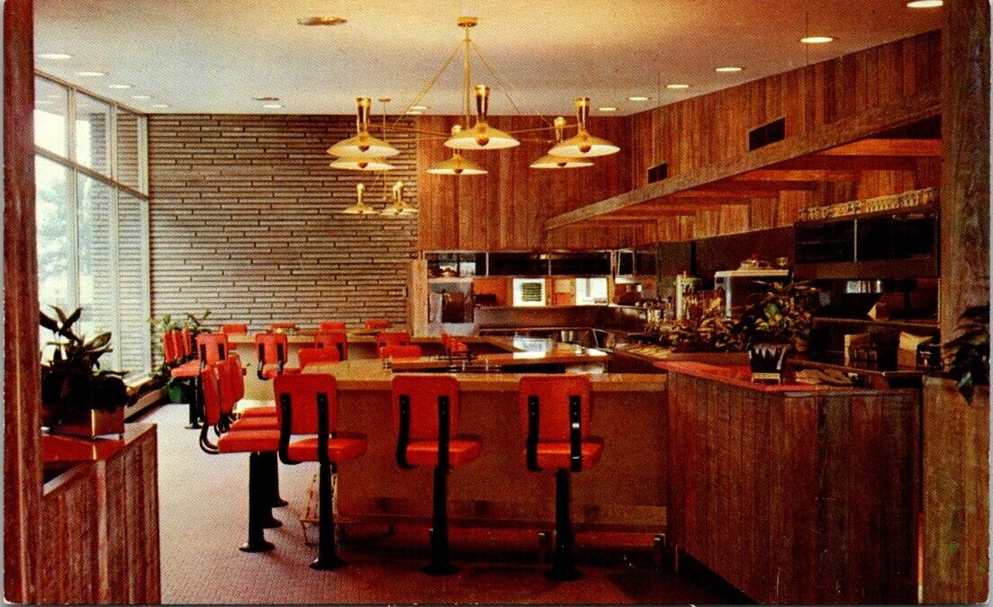 Vintage Postcard Frisch Mainliner Big Boy Drive-In Restaurant Fairfax Ohio A11
