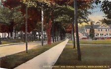 Middletown New York~Grove Street Homes~Thrall Hospital~1914 Postcard picture