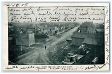 1908 View Of Main Street Dirt Road Sanborn Minnesota MN Posted Antique Postcard picture