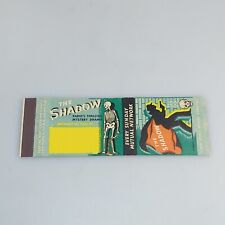 RARE LION MATCH THE SHADOW PULP RADIO SHOW MATCHBOOK BLUE COAL COMIC picture