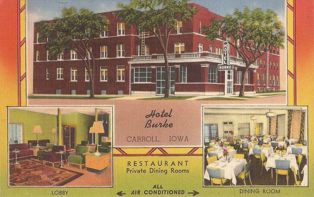 Carroll, IOWA - Hotel Burke - ADVERTISING MULTIVIEW