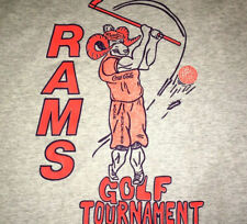 McDONOUGH HIGH SCHOOL GOLF T SHIRT Rare POMFRET MARYLAND Neon USA MADE Rams 90's picture
