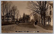 Real Photo Early View Of Center Street At Stockbridge NY New York RP RPPC J252 picture