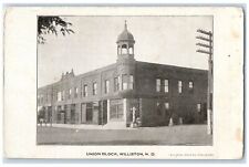 c1905s Union Block Exterior Roadside Williston North Dakota ND Unposted Postcard picture